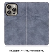 WORK34IP-BU-IP15PRO [iPhone 15 Pro用 手帳型ケース スタンド機能＆カードポケット付き ウィンターブルー]