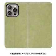 WORK34IP-GN-IP15PRO [iPhone 15 Pro用 手帳型ケース スタンド機能＆カードポケット付き サマーグリーン]