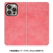 WORK34IP-PK-IP15PRO [iPhone 15 Pro用 手帳型ケース スタンド機能＆カードポケット付き スプリングピンク]