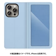 WORK35IP-BU-IP15PRO [iPhone 15 Pro用 手帳型ケース カスタマイズ機能＆スタンド機能＆カードポケット付き スカイブルー]