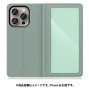 WORK35IP-DG-IP15PRO [iPhone 15 Pro用 手帳型ケース カスタマイズ機能＆スタンド機能＆カードポケット付き ダルグリーン]