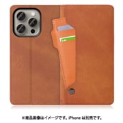 WORK36IP-CM-IP15PRO [iPhone 15 Pro用 手帳型ケース スタンド機能＆カードホルダー付き キャメルブラウン]