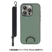 WORK37IP-GN-IP15PRO [iPhone 15 Pro用 首掛けケース ネックストラップ付き ホーリーグリーン]