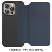 WORK38IP-NY-IP15PRO [iPhone 15 Pro用 PUレザースマホケース ストラップホール＆カードポケット付き ダークネイビー]