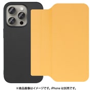 WORK38IP-OG-IP15PRO [iPhone 15 Pro用 PUレザースマホケース ストラップホール＆カードポケット付き メープルオレンジ]