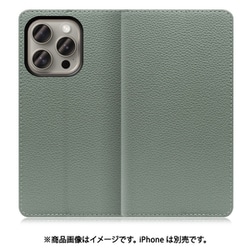 WORK47IP-DG-IP15PRO [iPhone 15 Pro用 手帳型ケース スタンド機能＆カードポケット付き ダルグリーン]