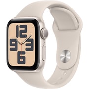Apple Watch SE 第2世代 （GPSモデル）- 40mmスターライトアルミニウムケースとスターライトスポーツバンド - S/M [MR9U3J/A]