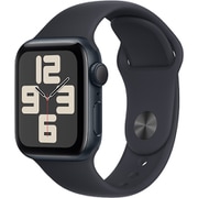 Apple Watch SE 第2世代 （GPSモデル）- 40mmミッドナイトアルミニウムケースとミッドナイトスポーツバンド - S/M [MR9X3J/A]