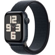 Apple Watch SE 第2世代 （GPSモデル）- 40mmミッドナイトアルミニウムケースとミッドナイトスポーツループ [MRE03J/A]