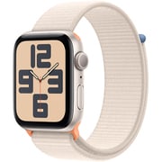 Apple Watch SE 第2世代 （GPSモデル）- 44mmスターライトアルミニウムケースとスターライトスポーツループ MRE63J/A