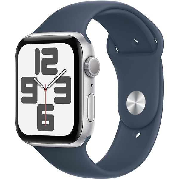 アップル AppleApple Watch SE 第2世代 （GPSモデル）- 44mmシルバーアルミニウムケースとストームブルースポーツバンド - M/L [MREE3J/A]Ω