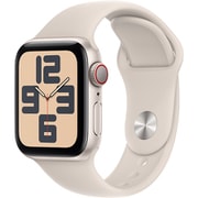 Apple Watch SE 第2世代 （GPS + Cellularモデル）- 40mmスターライトアルミニウムケースとスターライトスポーツバンド - S/M [MRFX3J/A]