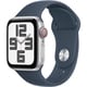 Apple Watch SE 第2世代 （GPS + Cellularモデル）- 40mmシルバーアルミニウムケースとストームブルースポーツバンド - S/M MRGJ3J/A