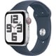 Apple Watch SE 第2世代 （GPS + Cellularモデル）- 44mmシルバーアルミニウムケースとストームブルースポーツバンド - M/L MRHJ3J/A