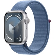 Apple Watch Series 9 （GPSモデル）- 41mmシルバーアルミニウムケースとウインターブルースポーツループ [MR923J/A]