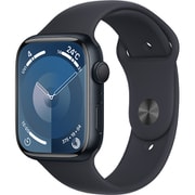 Apple Watch Series 9 （GPSモデル）- 45mmミッドナイトアルミニウムケースとミッドナイトスポーツバンド - S/M [MR993J/A]