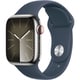 Apple Watch Series 9 （GPS + Cellularモデル）- 41mmシルバーステンレススチールケースとストームブルースポーツバンド - S/M [MRJ23J/A]