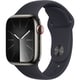 Apple Watch Series 9 （GPS + Cellularモデル）- 41mmグラファイトステンレススチールケースとミッドナイトスポーツバンド - S/M [MRJ83J/A]