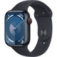 Apple Watch Series 9 （GPS + Cellularモデル）- 45mmミッドナイトアルミニウムケースとミッドナイトスポーツバンド - S/M MRMC3J/A