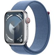 Apple Watch Series 9 (GPS + Cellularモデル)- 45mmシルバーアルミニウムケースとウインターブルースポーツループ MRMJ3J/A