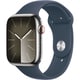 Apple Watch Series 9 （GPS + Cellularモデル）- 45mmシルバーステンレススチールケースとストームブルースポーツバンド - S/M [MRMN3J/A]