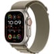 Apple Watch Ultra 2 （GPS + Cellularモデル）- 49mmチタニウムケースとオリーブアルパインループ - S [MREX3J/A]