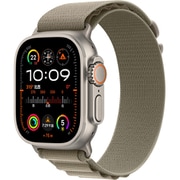 Apple Watch Ultra 2 （GPS + Cellularモデル）- 49mmチタニウムケースとオリーブアルパインループ - L [MRF03J/A]