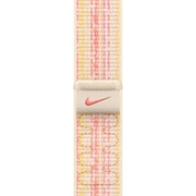 Apple Watch 45mmケース用 スターライト/ピンク Nike スポーツループ [MUJY3FE/A]