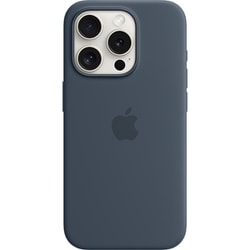 MT1D3FE/A [MagSafe対応 iPhone 15 Pro シリコーンケース - ストームブルー]