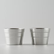 ging-141 [錫製酒器 静波 ぐい呑み 2個セット]