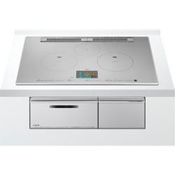 IHクッキングヒーター ビルトインタイプ オールメタル対応 3口IH 幅75cm プレミアムシルバー HT-N2000STWFS