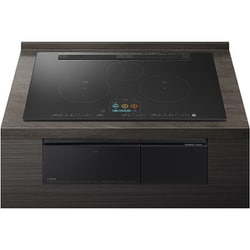 IHクッキングヒーター ビルトインタイプ スマホアプリ対応 3口IH 幅75cm プレミアムブラック HT-N1500KTWFK