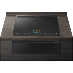 IHクッキングヒーター ビルトインタイプ スマホアプリ対応 3口IH 幅60cm プレミアムブラック HT-N1500KTFK