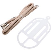 SAC-SB05/CBE [ストラップスマートフォンホルダー 首掛け・ななめ掛け両対応 クリア×ベージュ]