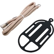 SAC-SB05/BBE [ストラップスマートフォンホルダー 首掛け・ななめ掛け両対応 ブラック×ベージュ]