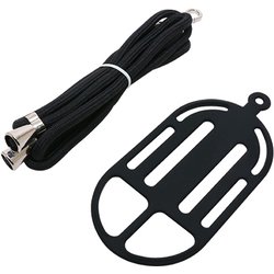 SAC-SB05/BBK [ストラップスマートフォンホルダー 首掛け・ななめ掛け両対応 ブラック×ブラック]