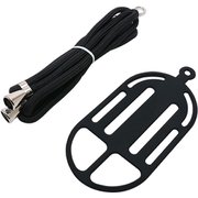 SAC-SB05/BBK [ストラップスマートフォンホルダー 首掛け・ななめ掛け両対応 ブラック×ブラック]
