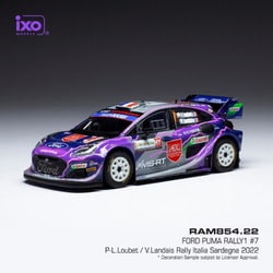 RAM854 1/43 フォード プーマ ラリー1 2022年サルデーニャラリー #7 P-L.Loubet/V.Landais [ダイキャストミニカー]