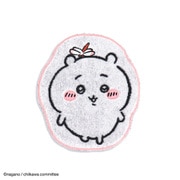 41-1200120P [ちいかわ ダイカットちいかわ 20cm×23cm ピンク タオルハンカチ]