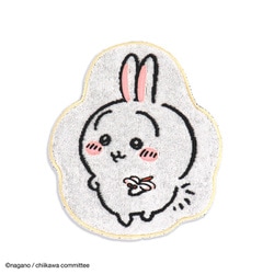 ちいかわ ダイカットうさぎ 21cm×25cm イエロー タオルハンカチ 41-1200120Y