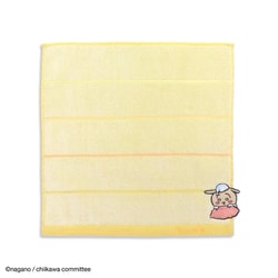 ちいかわ おやすみK 25cm×25cm イエロー タオルハンカチ 41-4010080Y