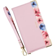 BL-XP10-5-PK [Xperia 10 V 用 ケース 手帳型 ブルーミー スマホケース フラワー エレガンテ Elegante/ピンク]
