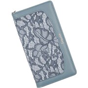 Xperia 10 V 用 ケース 手帳型 レース スマホケース エレガンテ Elegante/スモーキーブルー LA-XP10-5-SB