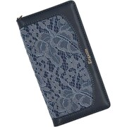 Xperia 1 V 用 ケース 手帳型 レース スマホケース エレガンテ Elegante/ダークネイビー LA-XP1-5-DN