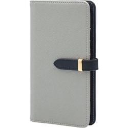 BD-PIX7A-GR [Google Pixel7a 用 ケース 手帳型 ベルテッド スマホケース シンプル スタンド機能 エレガンテ Elegante/グレー]