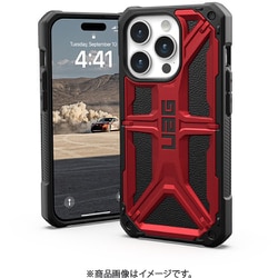 UAG社製 MONARCHクリムゾン iPhone 15 Pro用 UAG-RIPH23MA-P-CR