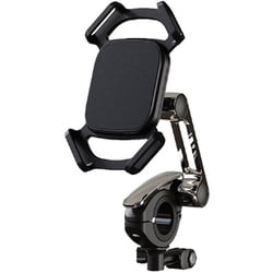 スマホ＆アクションカム同時マウント可能自転車ホルダー シルバー TA-BK01SPGPSV