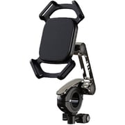 スマホ＆アクションカム同時マウント可能自転車ホルダー シルバー TA-BK01SPGPSV