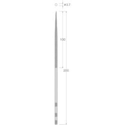 X0303 [リューター 精密ヤスリ 荒目（丸）]