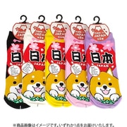 UO9913 [お土産ソックス 柴犬と桜]